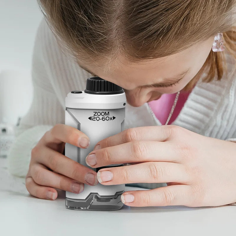 Micropochekids™ - Microscope de poche avec lumière pour enfants.